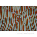 100% Polyester Sea Island Yarn Stripe Print Fabric